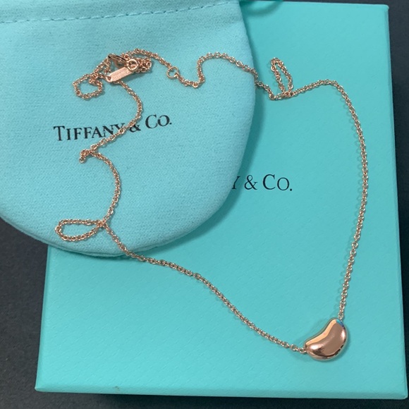 Tiffany & Co. Gold Bean Pendant Necklace - Picture 3 of 5